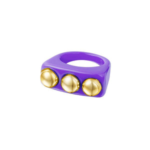 Bubble ring S purple